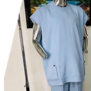 Men's Senator Native Wear (Light Blue With Pocket Design Short Sleeve)