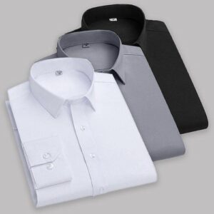 Three in One Men's Corporate Quality Office Long Sleeve Shirt