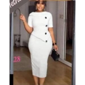 Fitted Office Gown For Ladies